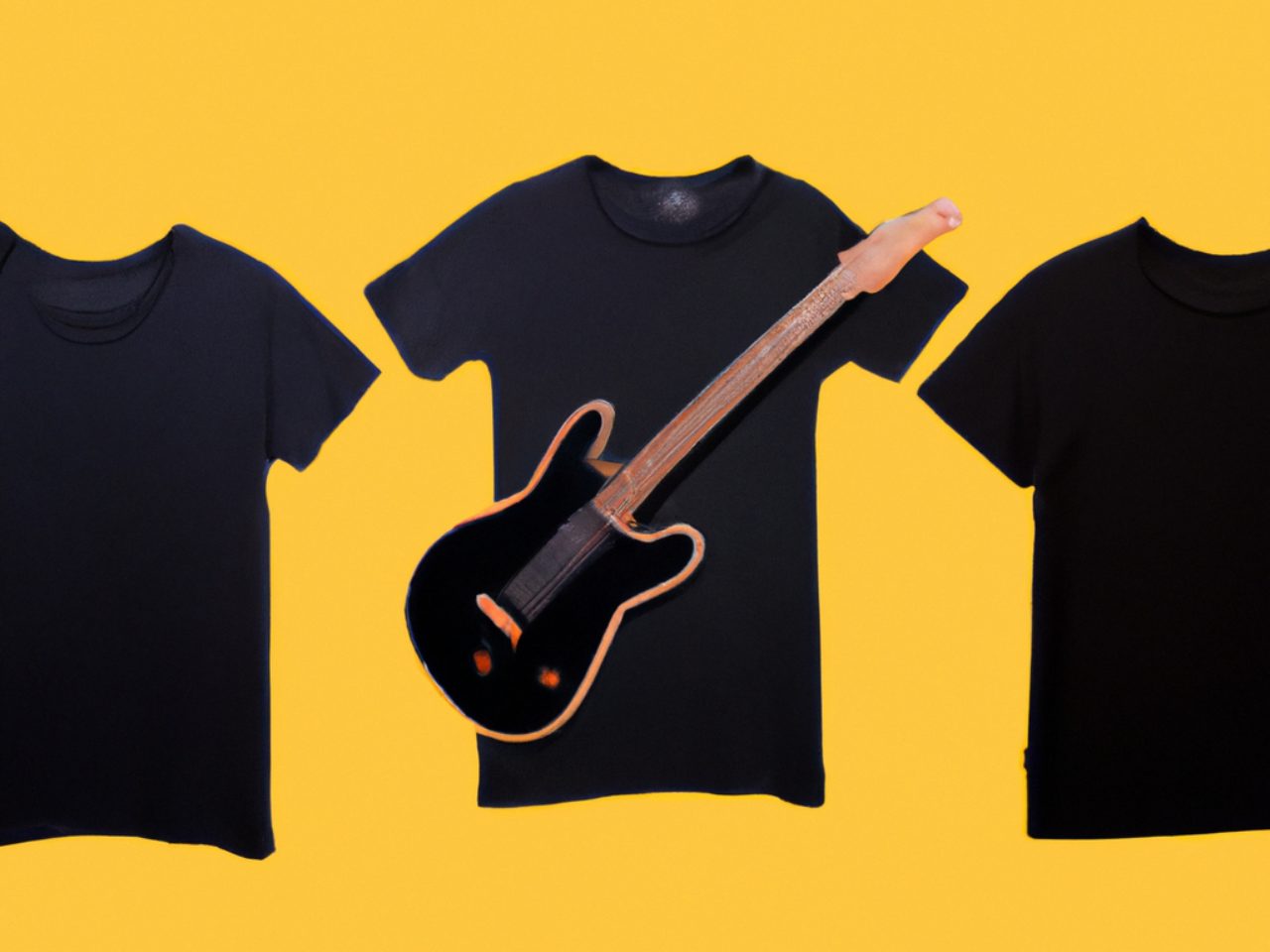 3 guitar t shirts