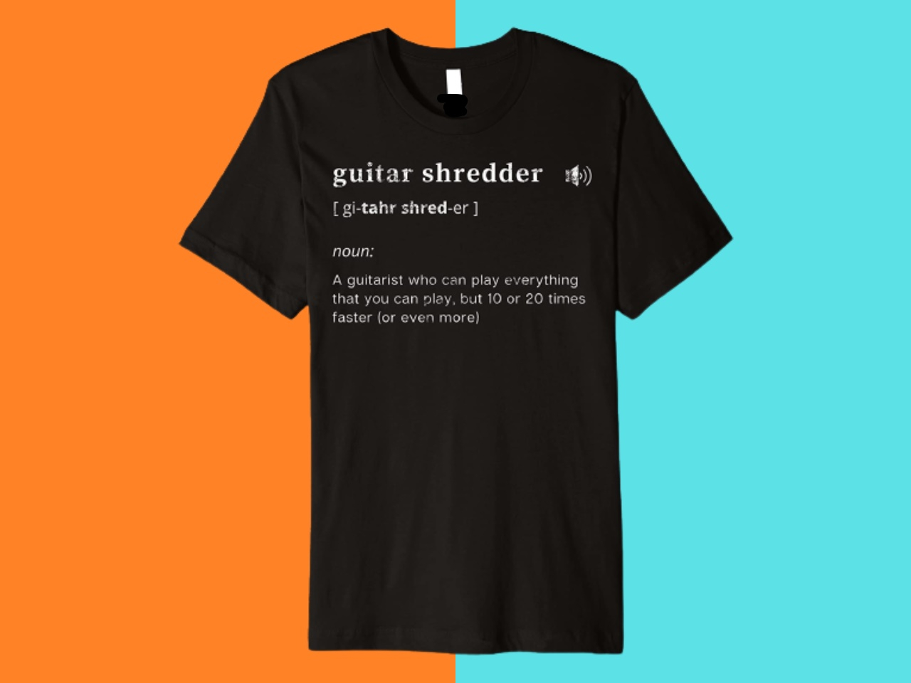 Funny t-shirt Guitar Shredder Definition
