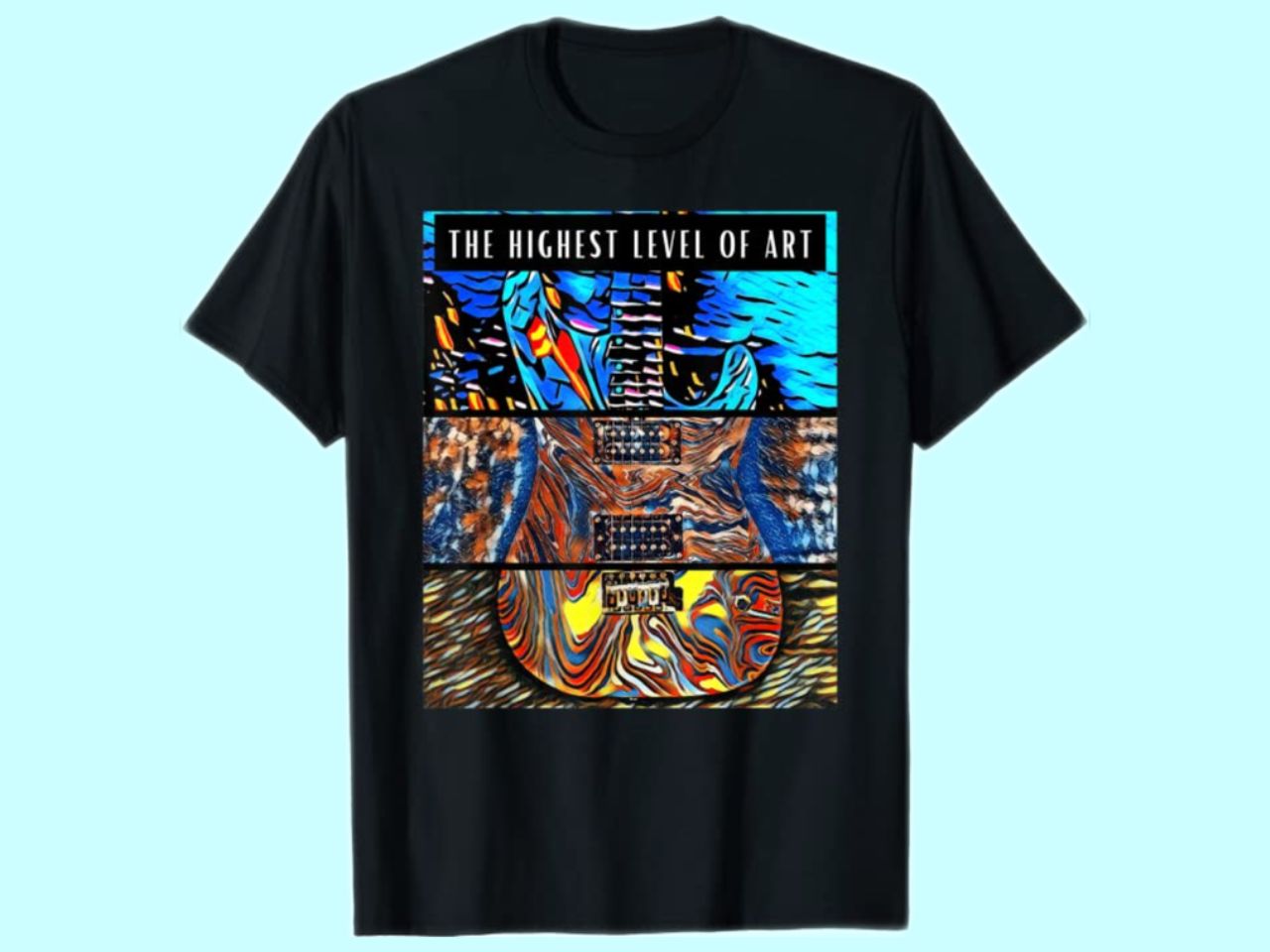 Gift for guitarist – T shirt black